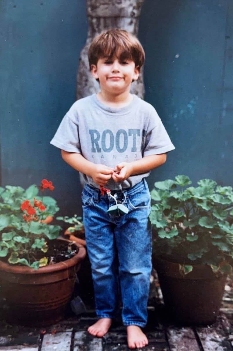 Tal Schwartz as a child